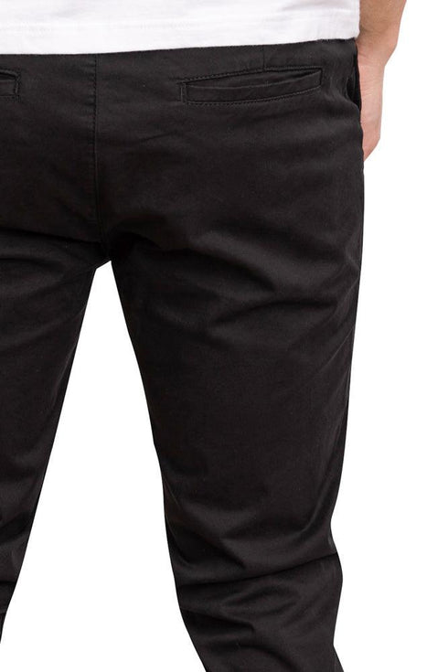 Black Gaberdine Pant - Khotwh