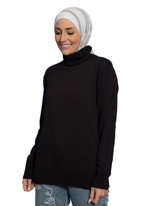 Black High Cool Pullover - Khotwh