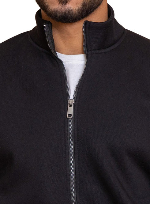 Black High Neck Sweater - Khotwh