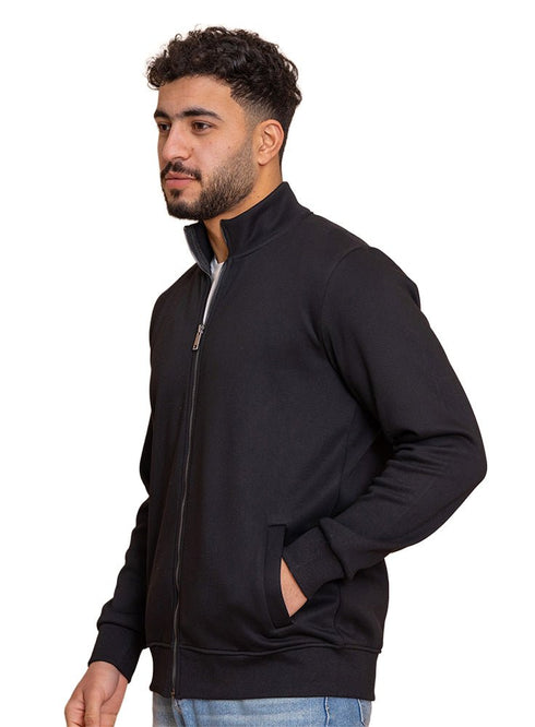Black High Neck Sweater - Khotwh