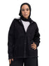 Black Hoodie Gabardine Jacket - Khotwh