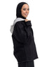 Black Hoodie Gabardine Jacket - Khotwh