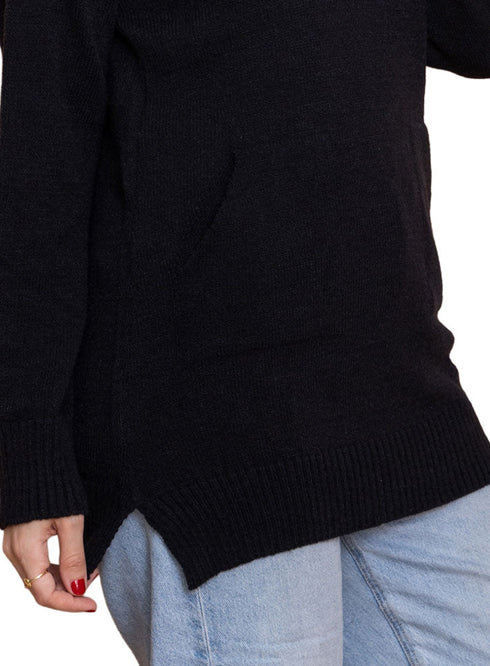 Black Hoodie Pullover - Khotwh