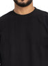 Black Jacquard - Over Size Round T-Shirt - Khotwh