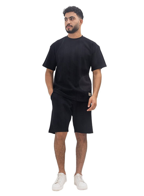 Black Jacquard Short - Khotwh