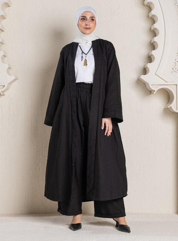 Black Jacquard Suit - Khotwh