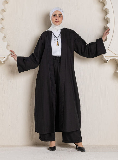 Black Jacquard Suit - Khotwh