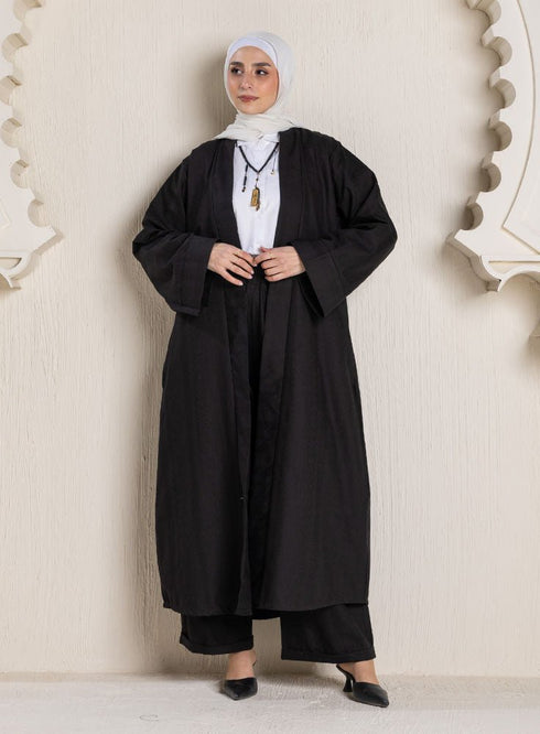 Black Jacquard Suit - Khotwh