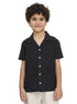 Black Kids Linen Shirt - Khotwh