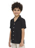 Black Kids Linen Shirt - Khotwh