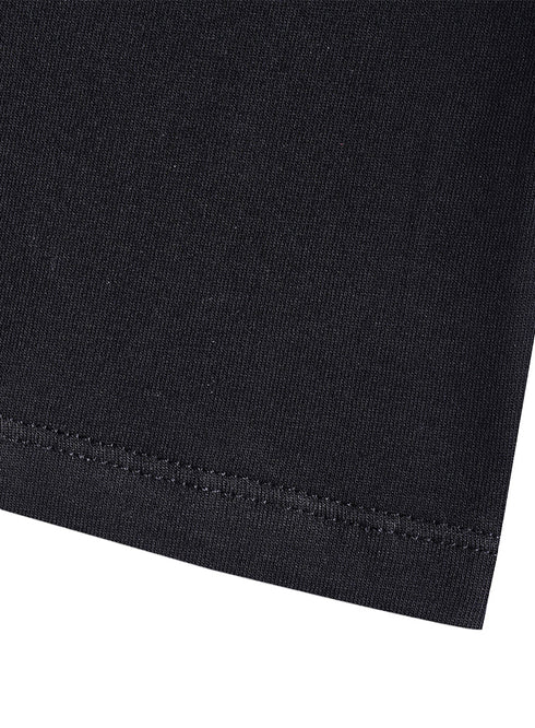 Black Kids Round T-Shirt - Khotwh