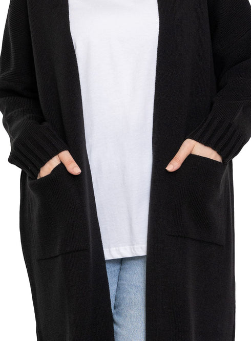 Black Knit - Long Cardigan - Khotwh