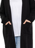 Black Knit - Long Cardigan - Khotwh