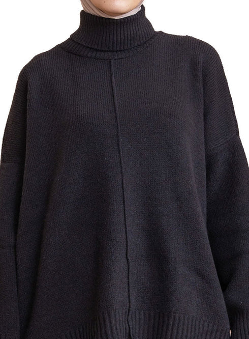 Black Knit Suit - Khotwh