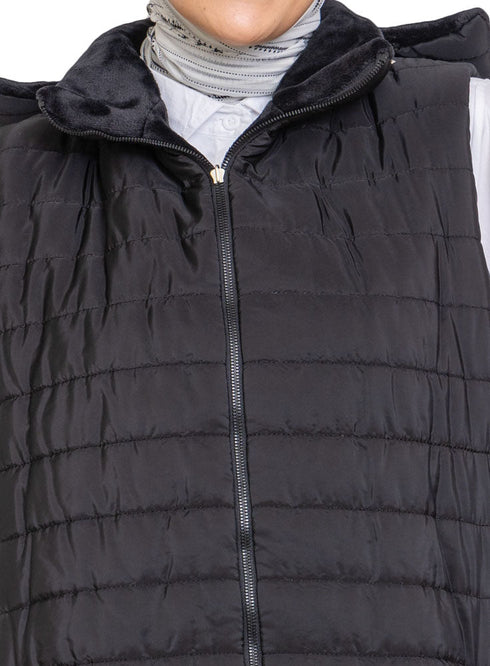 Black L - Cut Double Face Jacket - Khotwh