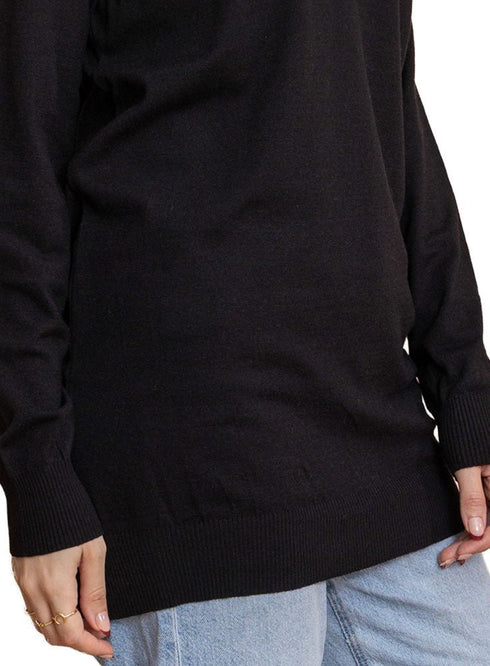 Black L - High Cool Pullover - Khotwh