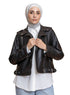 Black Leather Jacket - Khotwh
