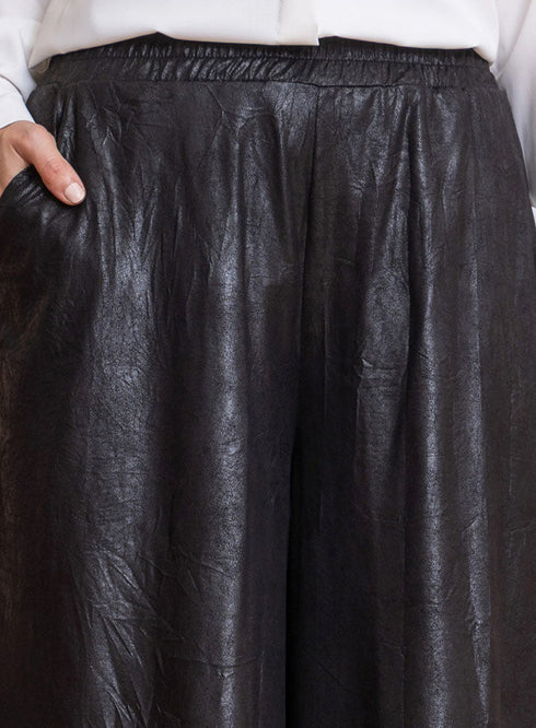 Black Leather Pants - Khotwh