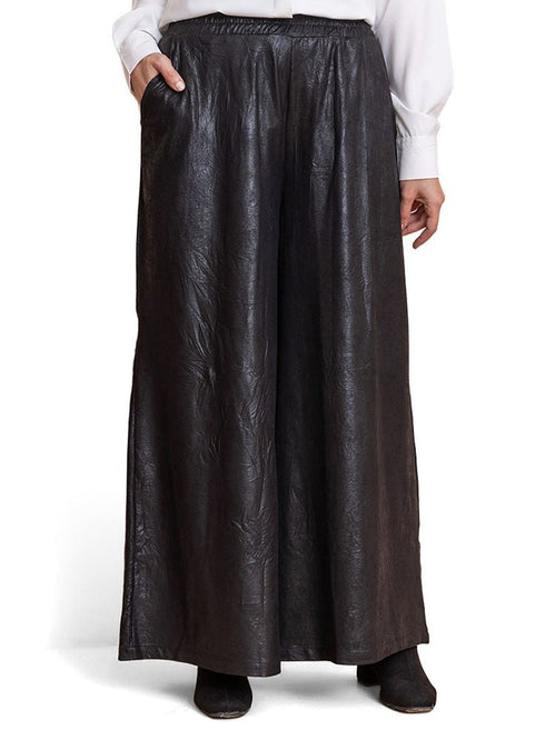 Black Leather Pants - Khotwh