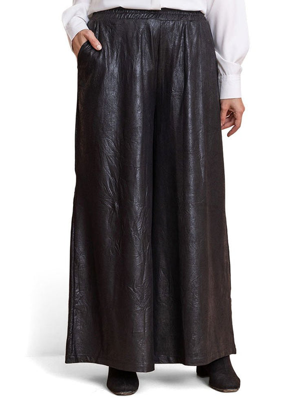 Black Leather Pants - Khotwh