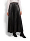 Black Leather Skirt - Khotwh