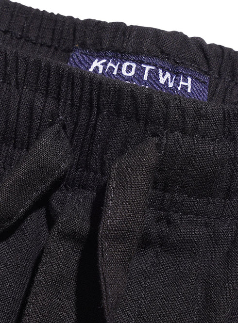 Black linen Pant - Khotwh