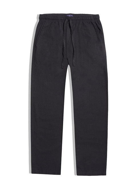 Black linen Pant - Khotwh
