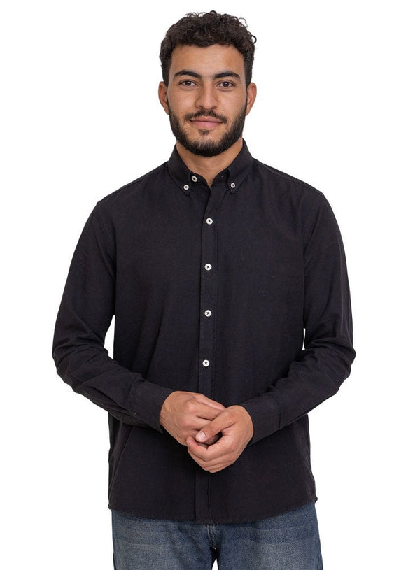 Black Linen Shirt - Khotwh