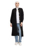 Black Long buttons Cardigan - Khotwh