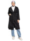 Black Long Feather Jacket - Khotwh
