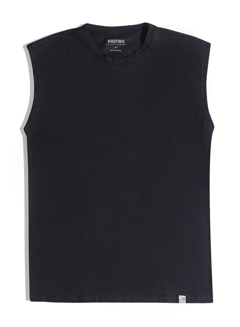 Black Long Sleeveless - Khotwh