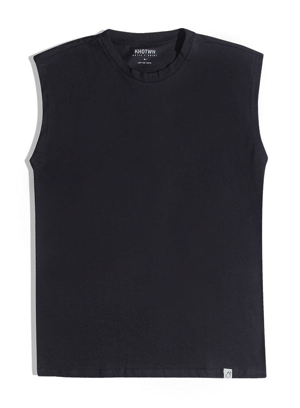 Black Long Sleeveless - Khotwh