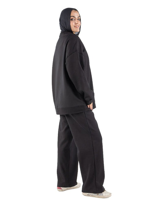 Black Melton Suit - Khotwh