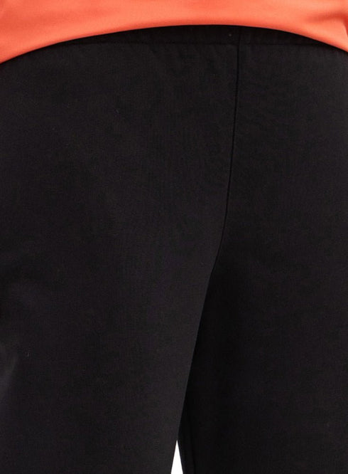 Black Melton Wide Leg (W) - Khotwh