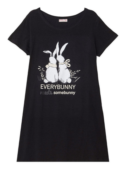 Black Night Shirt - Design 3 - Khotwh