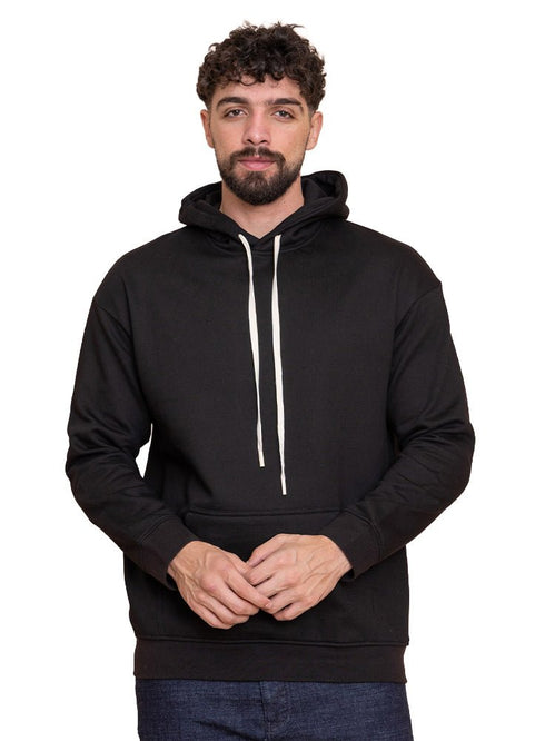Black Over Size Hoodie - Khotwh