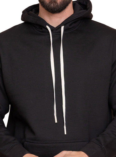 Black Over Size Hoodie - Khotwh