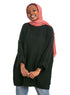 Black Over Size Pullover - Khotwh