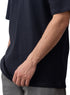 Black Over Size Round T-Shirt - Khotwh