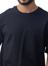 Black Over Size Round T-Shirt - Khotwh