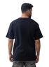 Black Over Size Round T-Shirt - Khotwh