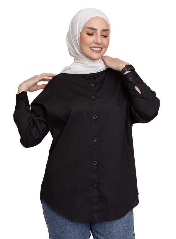 Black Over - Size Shirt - Khotwh