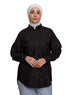 Black Oxford Over Size Shirt - Khotwh