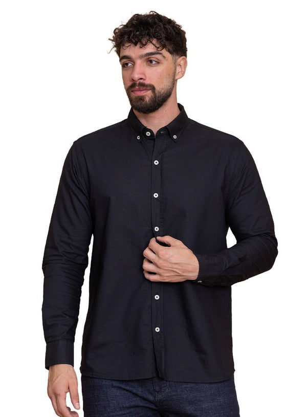 Black Oxford Shirt - Khotwh