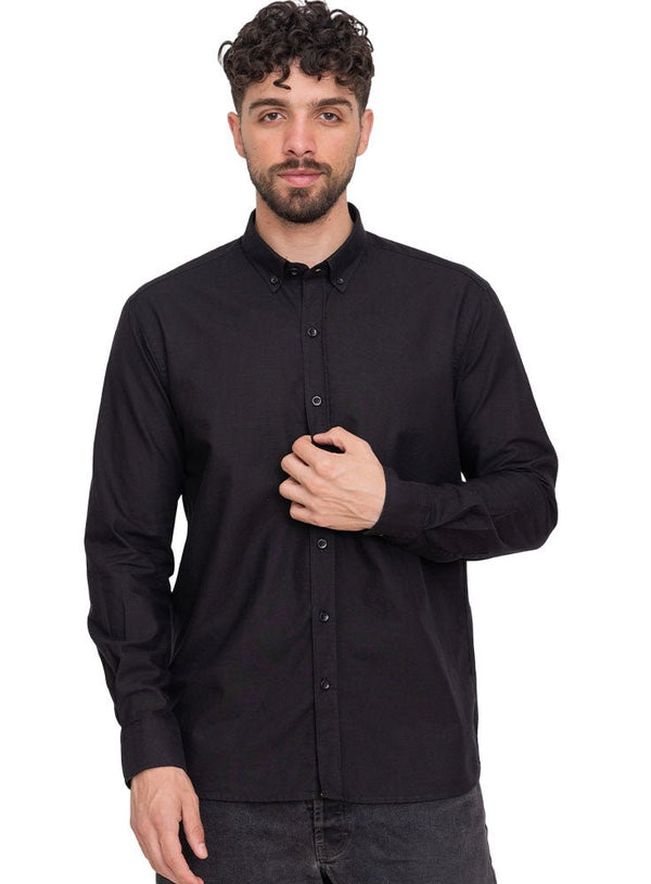 Black Oxford Shirt - Khotwh