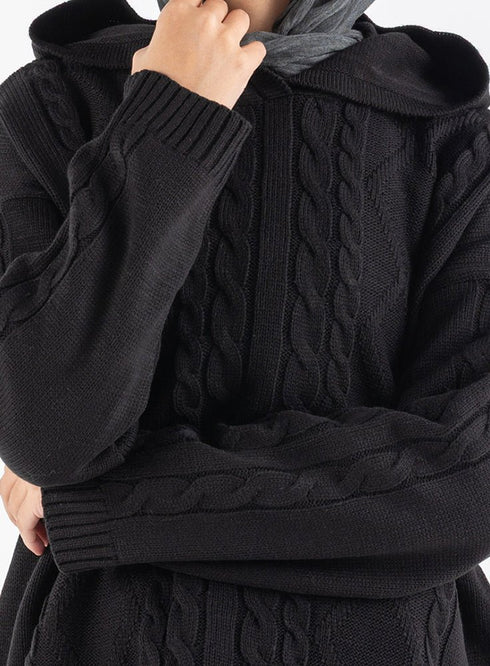 Black plexus Hoodie Pullover - Khotwh
