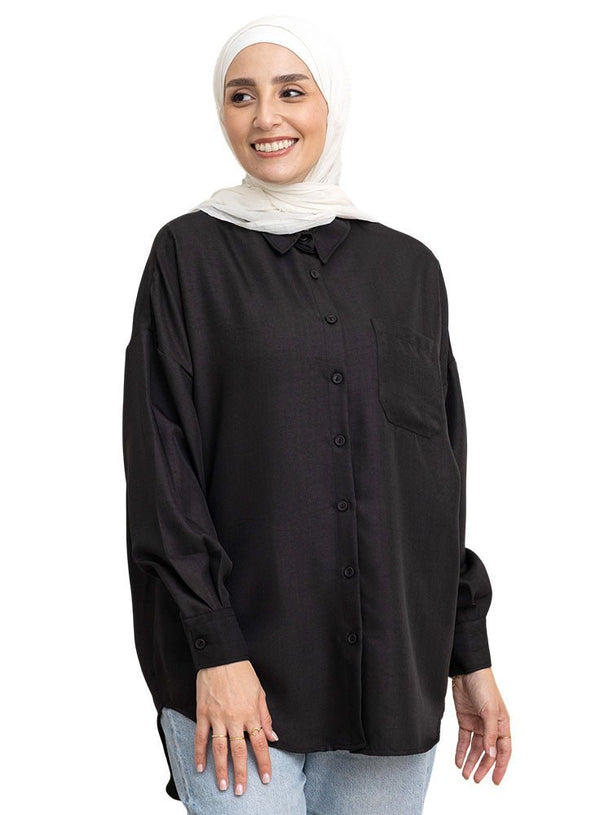 Black Pocket O - S Shirt - Khotwh