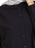 Black Pocket Over Size Linen Shirt - Khotwh