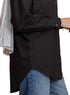 Black Pocket Over Size Linen Shirt - Khotwh