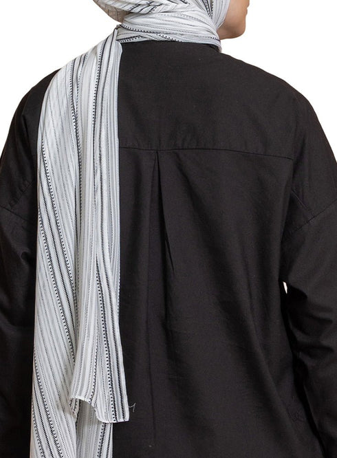 Black Pocket Over Size Linen Shirt - Khotwh
